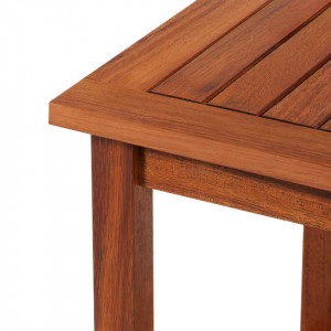 Masă laterală, 45x45x45 cm, lemn solid de salcâm - Img 3