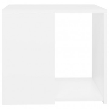 Masă laterală, alb, 50x50x45 cm, PAL - Img 4