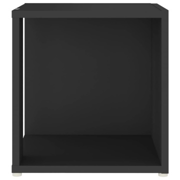 Masă laterală, negru, 33x33x34,5 cm, PAL - Img 7