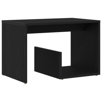 Masă laterală Negru stejar 59x36x38 cm Lemn prelucrat - Img 2