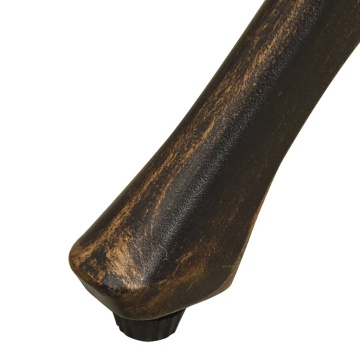 Masă pentru grădină, bronz, 78x78x72 cm, aluminiu turnat - Img 6