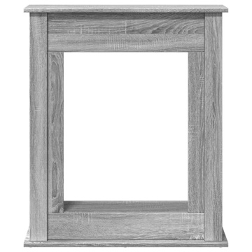 Mască de șemineu, sonoma gri, 75x20x87,5 cm, lemn prelucrat - Img 4
