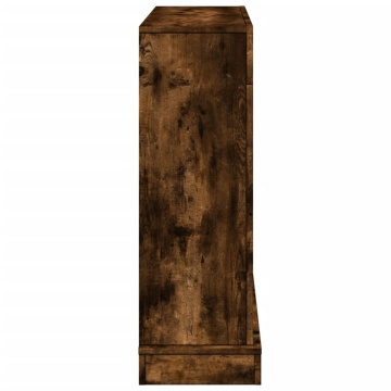 Mască de șemineu, stejar fumuriu 100x30x87,5 cm, lemn prelucrat - Img 8