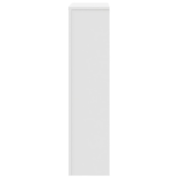 Mască pentru calorifer, alb, 104x20x82 cm, lemn prelucrat - Img 4
