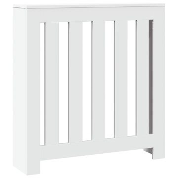 Mască pentru calorifer, alb, 78x20x82 cm, lemn prelucrat - Img 2