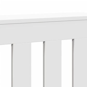 Mască pentru calorifer, alb, 78x20x82 cm, lemn prelucrat - Img 5