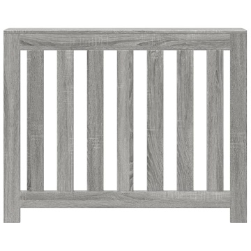 Mască pentru calorifer gri sonoma 104x20x82 cm lemn prelucrat - Img 3