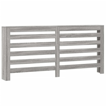 Mască pentru calorifer, gri sonoma, 175x20x82 cm lemn prelucrat - Img 2