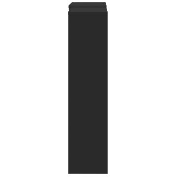 Mască pentru calorifer, negru, 205x21,5x83,5 cm, lemn prelucrat - Img 4