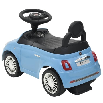 Mașinuță fără pedale Fiat 500 albastru - Img 3
