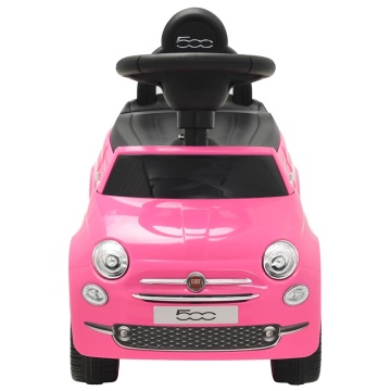 Mașinuță fără pedale Fiat 500, roz - Img 2