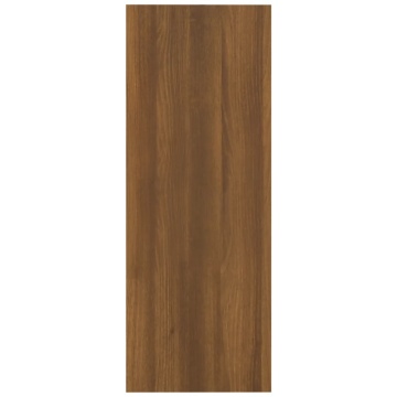 Măsuță consolă, stejar maro, 105x30x80 cm, lemn prelucrat - Img 5
