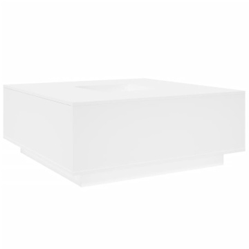 Măsuță de cafea alb 100x100x40 cm lemn prelucrat - Img 6