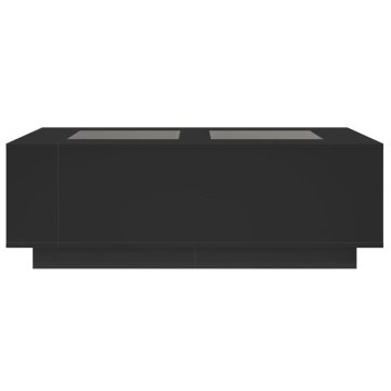 Măsuță de cafea cu LED infinity, negru, 116x69x40 cm - Img 5