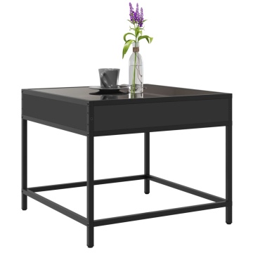 Măsuță de cafea cu LED infinity, negru, 50x50x41 cm - Img 8