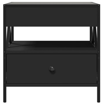 Măsuță de cafea cu LED infinity, negru, 50x50x51 cm - Img 5
