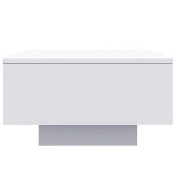 Măsuță de cafea cu lumini LED, alb, 55x55x31 cm - Img 7