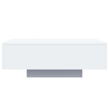 Măsuță de cafea cu lumini LED, alb, 85x55x31 cm - Img 6