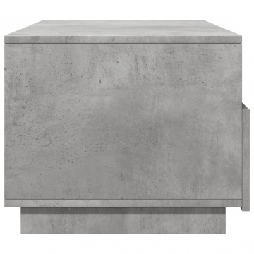 Măsuță de cafea cu lumini LED, gri beton, 90x49x40 cm - Img 5