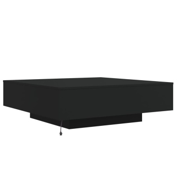 Măsuță de cafea cu lumini LED, negru, 100x100x31 cm - Img 7