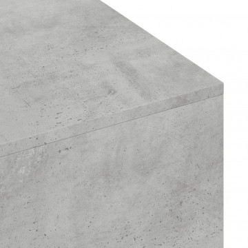 Măsuță de cafea, gri beton, 100x49,5x31 cm, lemn prelucrat - Img 6