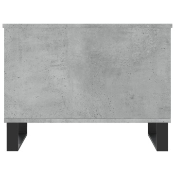 Măsuță de cafea, gri beton, 60x44,5x45 cm, lemn prelucrat - Img 5