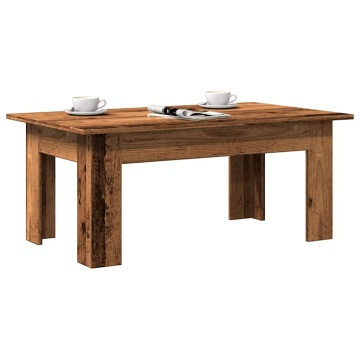 Măsuță de cafea, Lemn vechi, 100 x 60 x 42 cm, PAL - Img 3