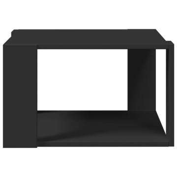 Măsuță de cafea, negru, 51,5x51,5x30 cm, lemn prelucrat - Img 4