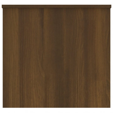 Măsuță de cafea, stejar maro, 102x55,5x52,5 cm, lemn prelucrat - Img 8