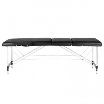 Masuta De Masaj Neagra Cu 3 Sectiuni, Din Aluminiu - Img 2