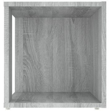 Măsuță laterală, sonoma gri, 33x33x34,5 cm, lemn prelucrat - Img 7