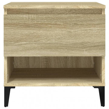 Mese laterale 2 buc. stejar sonoma 50x46x50 cm lemn compozit - Img 6