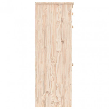 Noptieră ALTA, 77x35x96 cm, lemn masiv de pin - Img 8