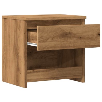 Noptiera Artisan Stejar 40x30x39 cm Lemn prelucrat - Img 6