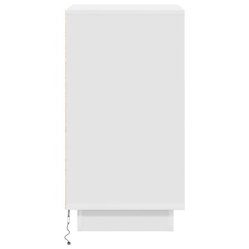 Noptiera cu lumini LED alb 38x34x65 cm - Img 7