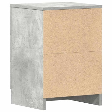 Noptieră, gri beton, 38 x 35 x 56 cm, PAL - Img 8