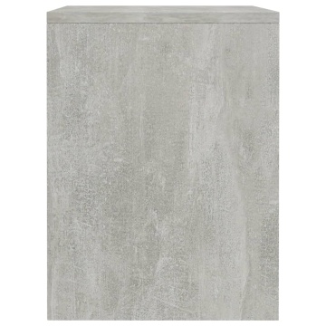 Noptieră, gri beton, 40x30x40 cm, lemn prelucrat - Img 6
