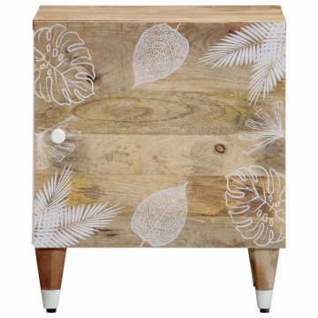 Noptiere, 2 buc., 40x33,5x46 cm, lemn masiv de acacia - Img 3