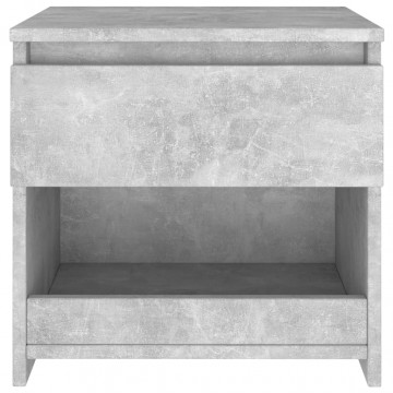 Noptiere, 2 buc., gri beton, 40x30x39 cm, PAL - Img 8