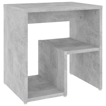 Noptiere, 2 buc., gri beton, 40x30x40 cm, PAL - Img 3