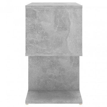 Noptiere, 2 buc., gri beton, 50x30x51,5 cm, PAL - Img 5