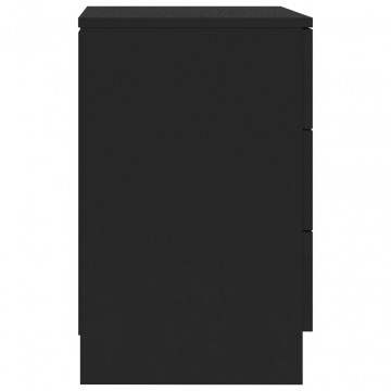 Noptiere, 2 buc., negru, 38 x 35 x 56 cm, PAL - Img 7