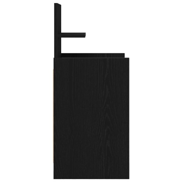 Noptiere cu 2 sertare 2 buc Negru 38x34x80 cm - Img 7