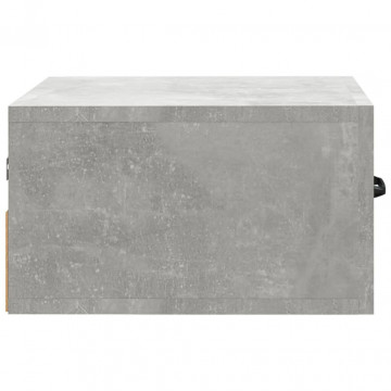 Noptiere de perete, 2 buc., gri beton, 35x35x20 cm - Img 7