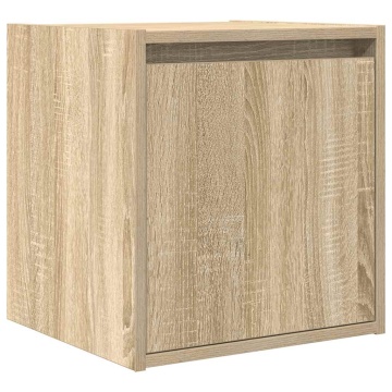 Noptiere montate pe perete 2 buc Stejar Sonoma 38x34x40 cm - Img 8