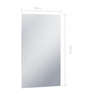Oglindă cu LED de perete de baie, 60 x 100 cm - Img 6