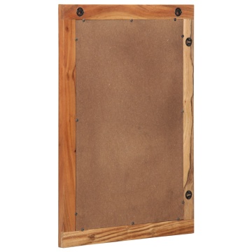 Oglindă de baie 50x70x3 cm Lemn masiv de acacia - Img 3