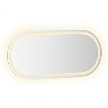 Oglindă de baie cu LED, 80x35 cm, ovală - Img 5