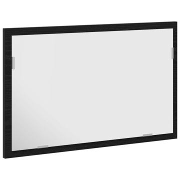 Oglindă de baie cu lumini LED, stejar negru, 60x8,5x37 cm - Img 8