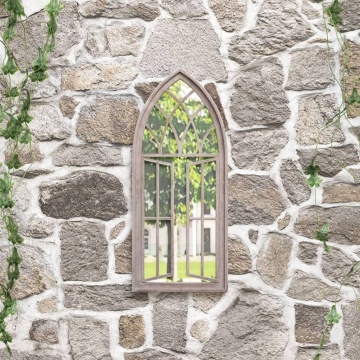 Oglindă de grădină, nisipiu, 70x30 cm, fier, uz exterior - Img 1